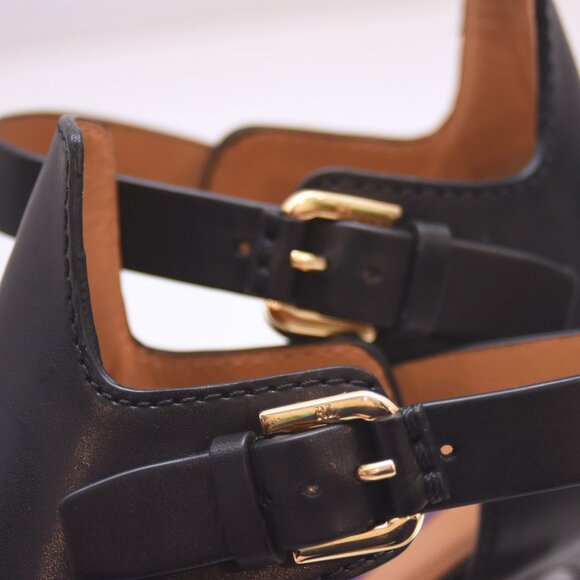 Ralph Lauren Collection Darcia Calfskin Sandal Heels Purple Label Shoes - Picture 9 of 15